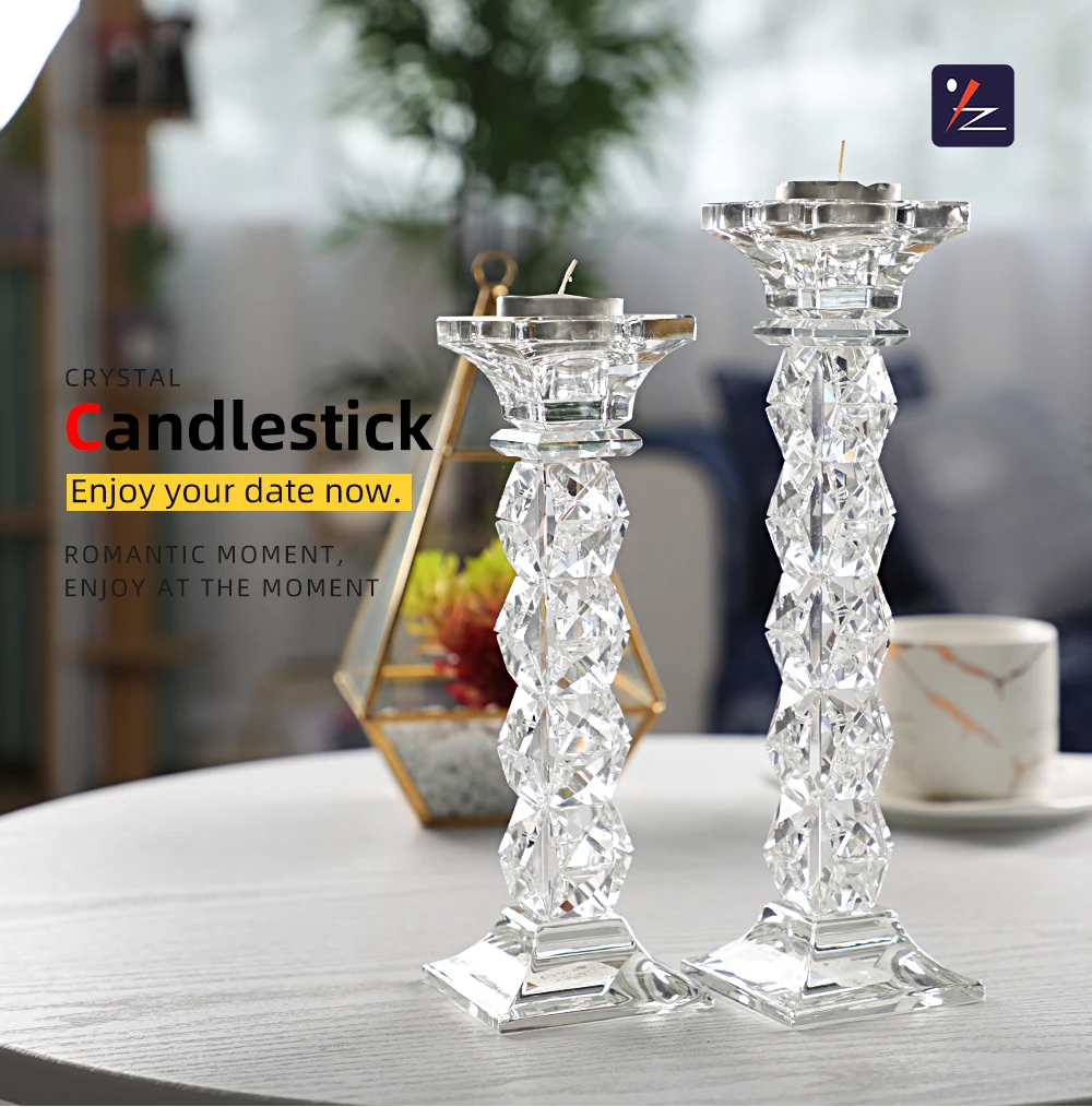 Highquality Crystal Candlestick European Home Decoration Candlestick