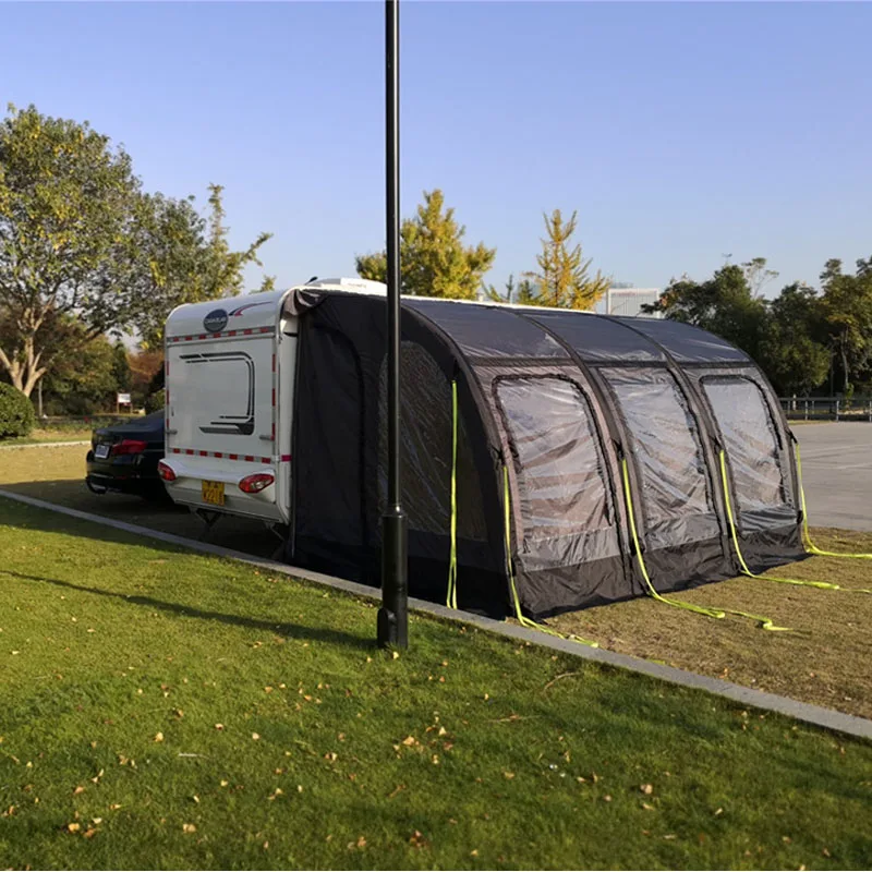 户外防水充气汽车屋顶侧帐篷门廊防蚊房车帐篷汽车帐篷大caravan 遮阳