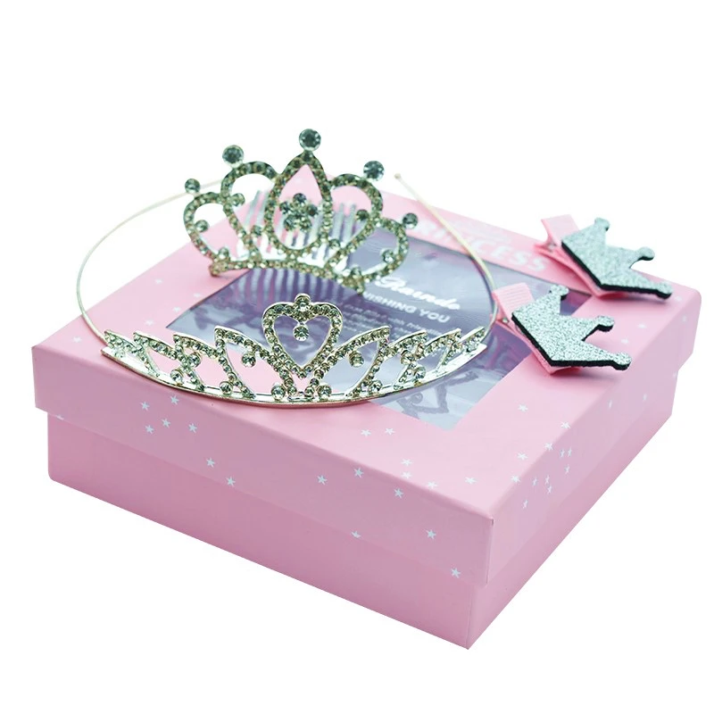 Custom Luxury Paper Cardboard Hair Accesories Tiara Gift Box Tiara
