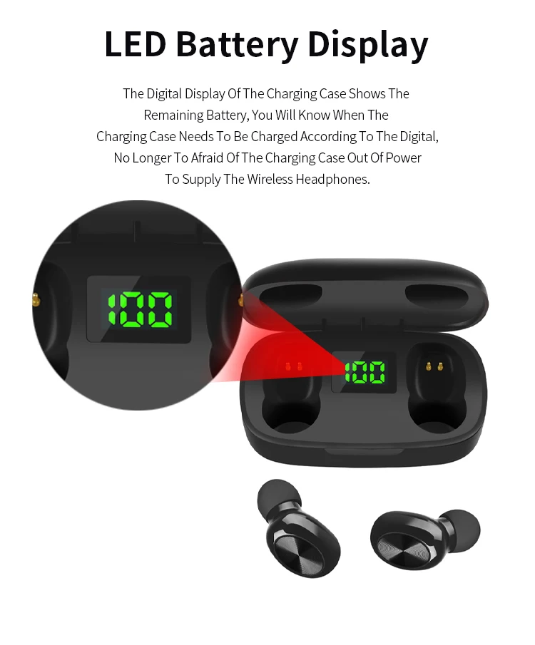 In-ear Earbuds Wireless Waterproof Tws Bluetooths Stereo Earbuds For Wholesale - ANKUX.COM