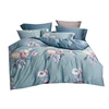 300T sateen printed bed sheet fabric material in roll