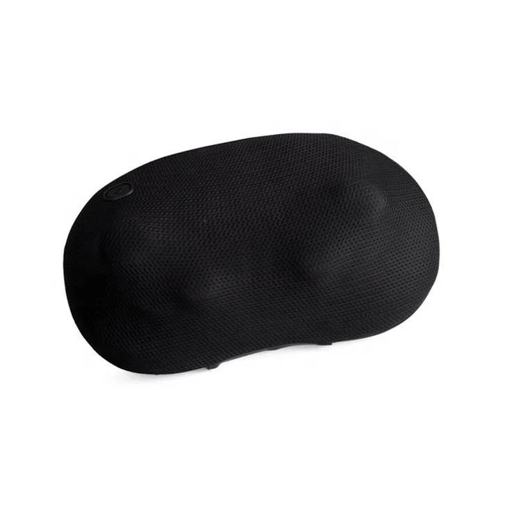 
Portable Comfortable Black Home Electric Heated Wireless Pillow Massager 