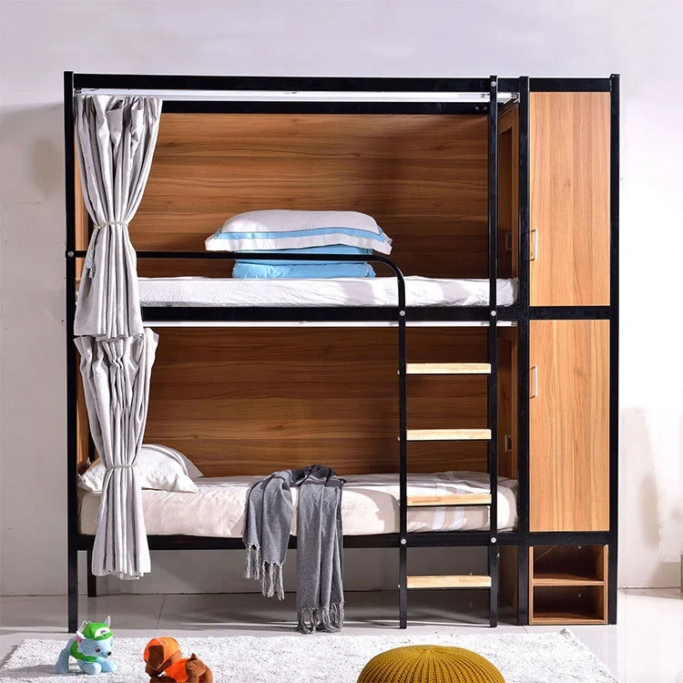 Erwachsene Twin Stahl Kapsel Holz Etagen Bett Für 2 Menschen Etagen