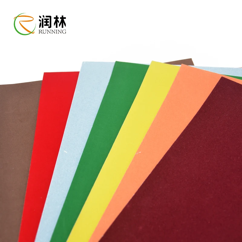 Arts And Handmaking Diy Material Flocked Paper Sheet A4 Velvet Paper