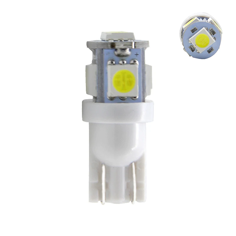 Most popular auto bulb t10 led car light W5W 194 5050 5 SMD  car accessories