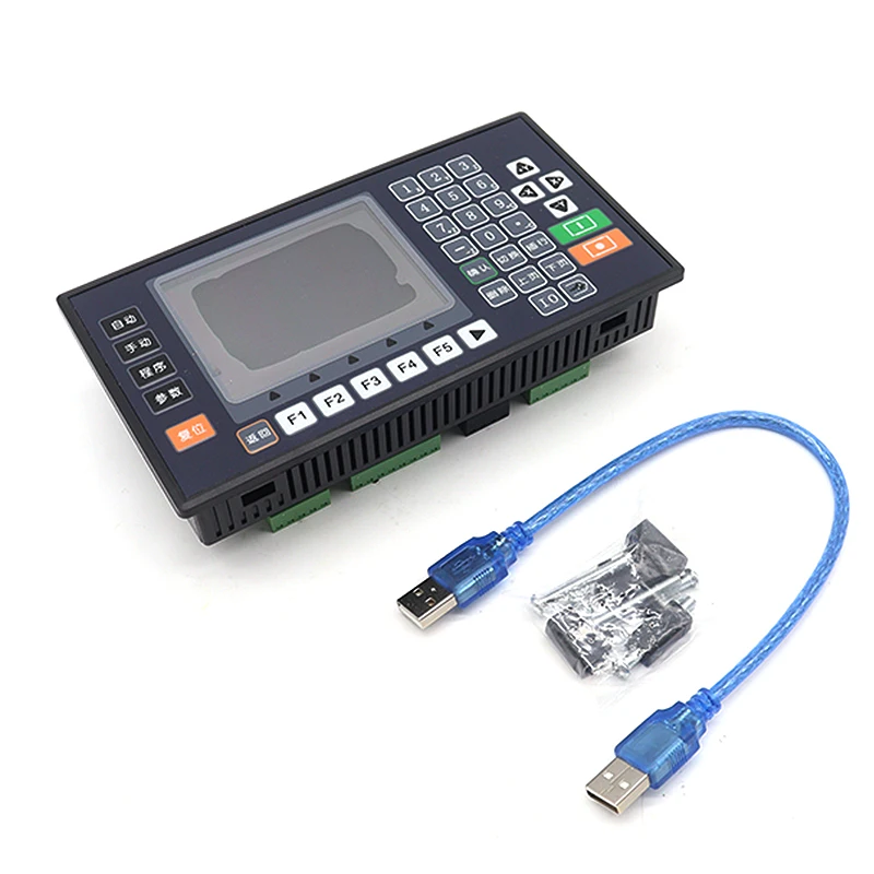 servo motor motion control 15 inch lcd screen dual three axis fixed length programming cnc module slide controller-13