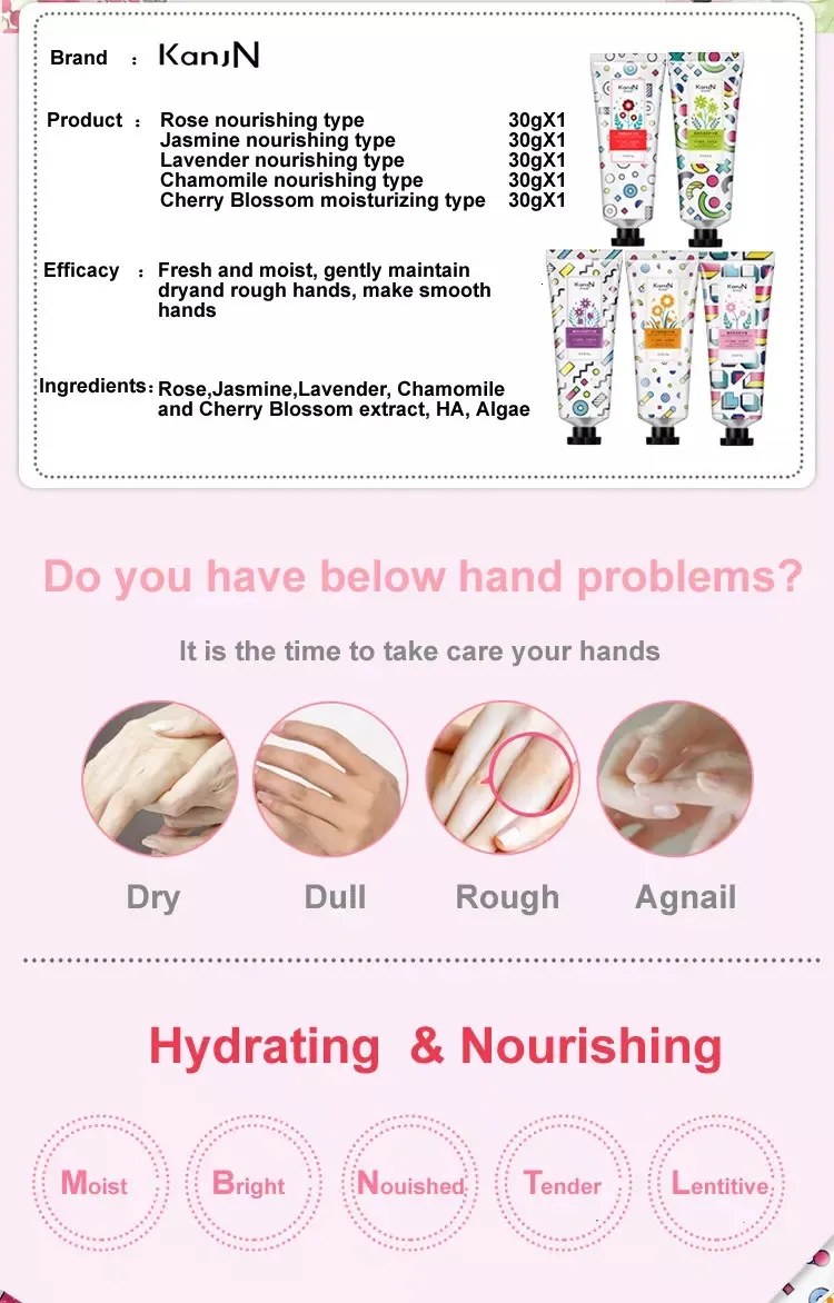 Wholesale Hand Cream Lotion Antidryness Moisturizing Mini Hand Creams