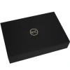 Quick delivery customized logo recycled plain black paper gift box