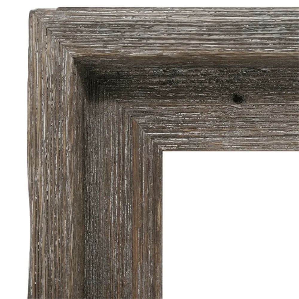 Shabby chic design gray-toned barnwood 11x14 wall mountable home decor hot sale custom frames photo wooden wall