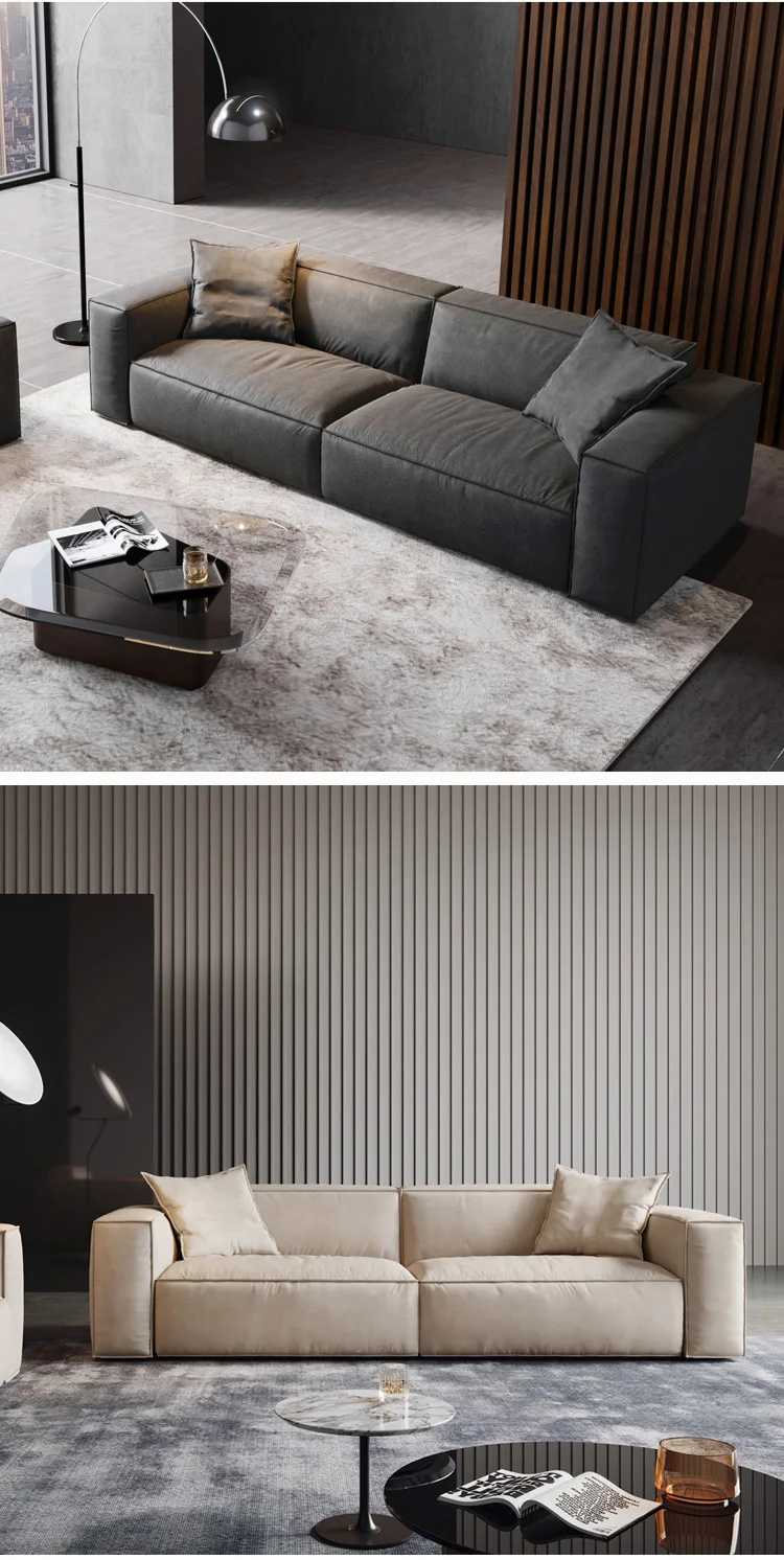 Nordic technology cloth modern single living room 4 seaters luxury fabric sofa
