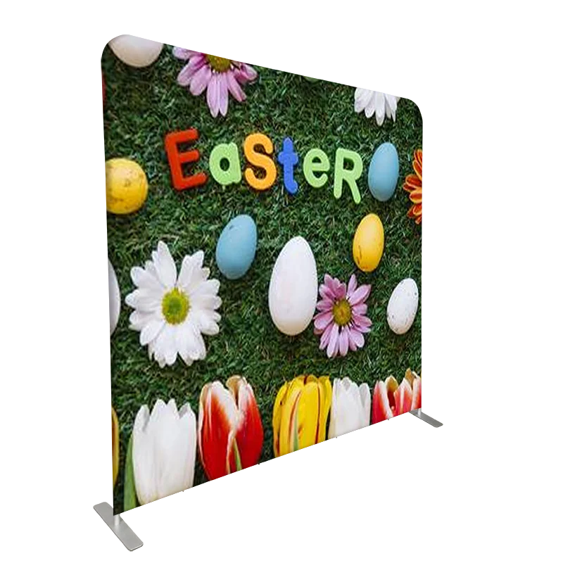 10ft Portable Tension Fabric media display wall Hot Selling straight ...