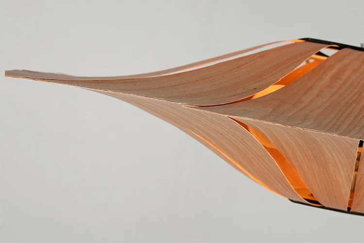 New design handmade wood  bamboo rattan weaving E27 LED sunflower modern deco pendant light