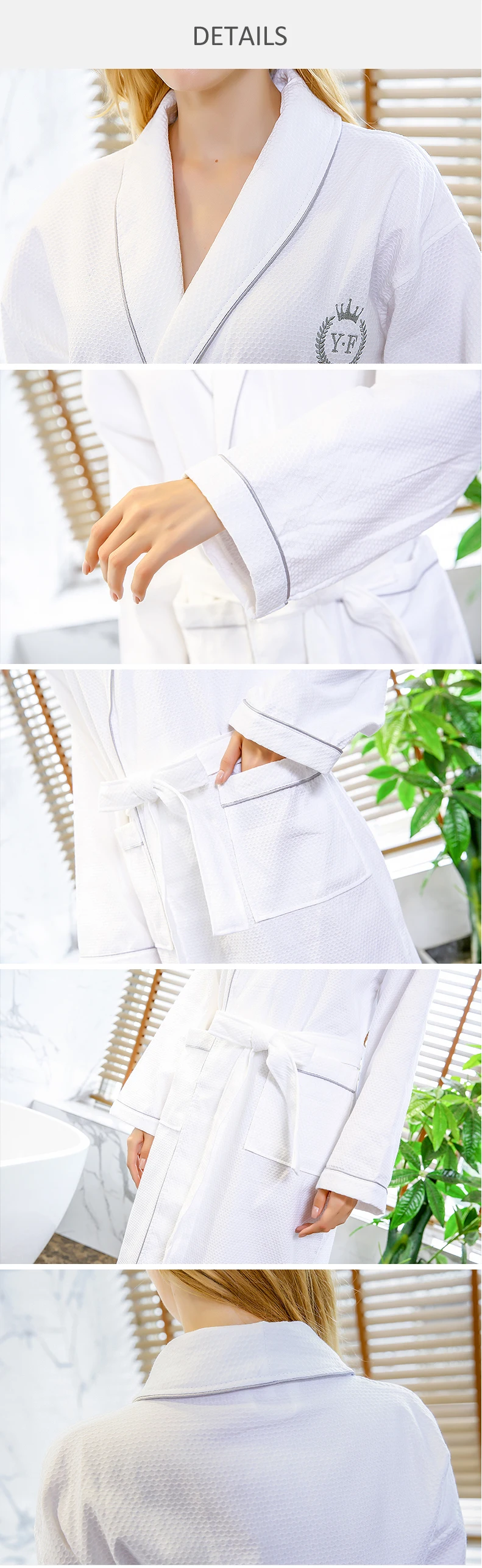 Luxury 100 Cotton Hilton Sheraton Star Hotel Bath Robe Quickdrying