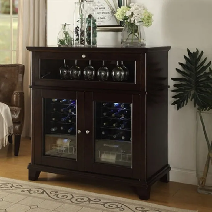 New Arrival Modern Corner Wood Wine Wood Corner Wine