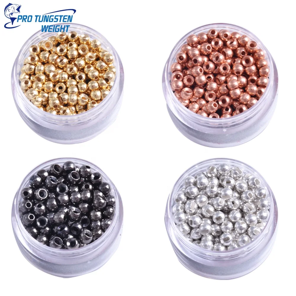 1.56.4mm Fly Tying Tungsten Beads Round Nymph Head Ball Fly Tying