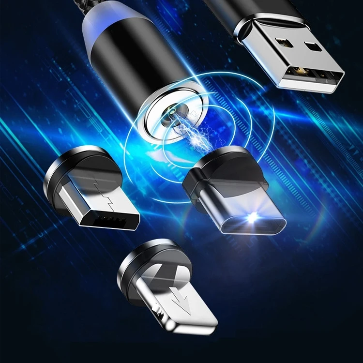 Type C Light ning Micro Magnetic USB Cable Fast Charging for mobile phone - idealCable.net