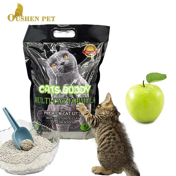 Bentonite Cat Litter 5l 4kg Factory Buy Cat Litter Oem / Odm Coffee