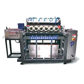 Automatic Wax Sealing Capping Locking Machine For Wine Glass Bottles ...