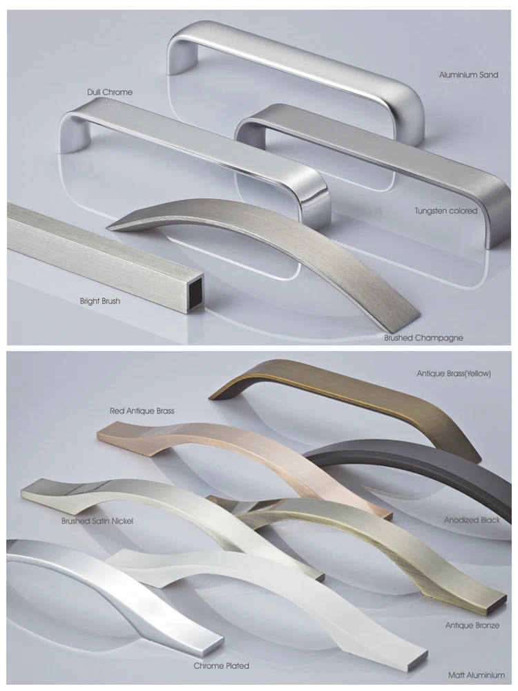 T Bar Hollow Aluminum Drawer Handle Furniture Kitchen Cupboard