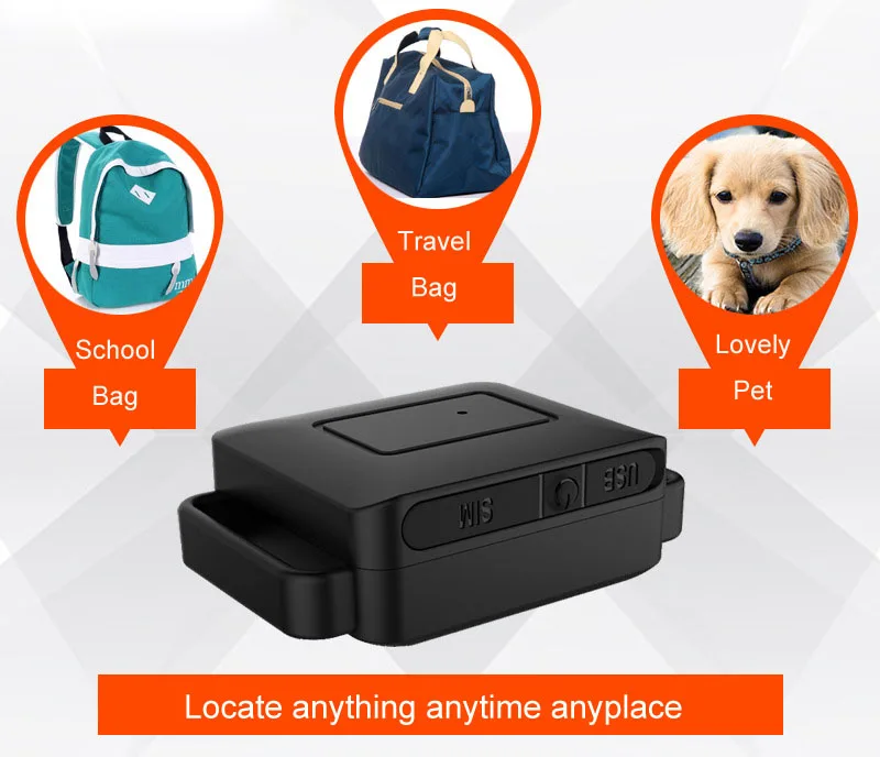 Live Tracking Coin Super Mini School Bag Gps Tracker With Voice