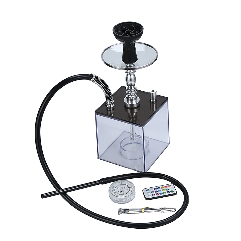 Wholesale Transparent Acrylic Hookah Square Hot Selling Box Hookah