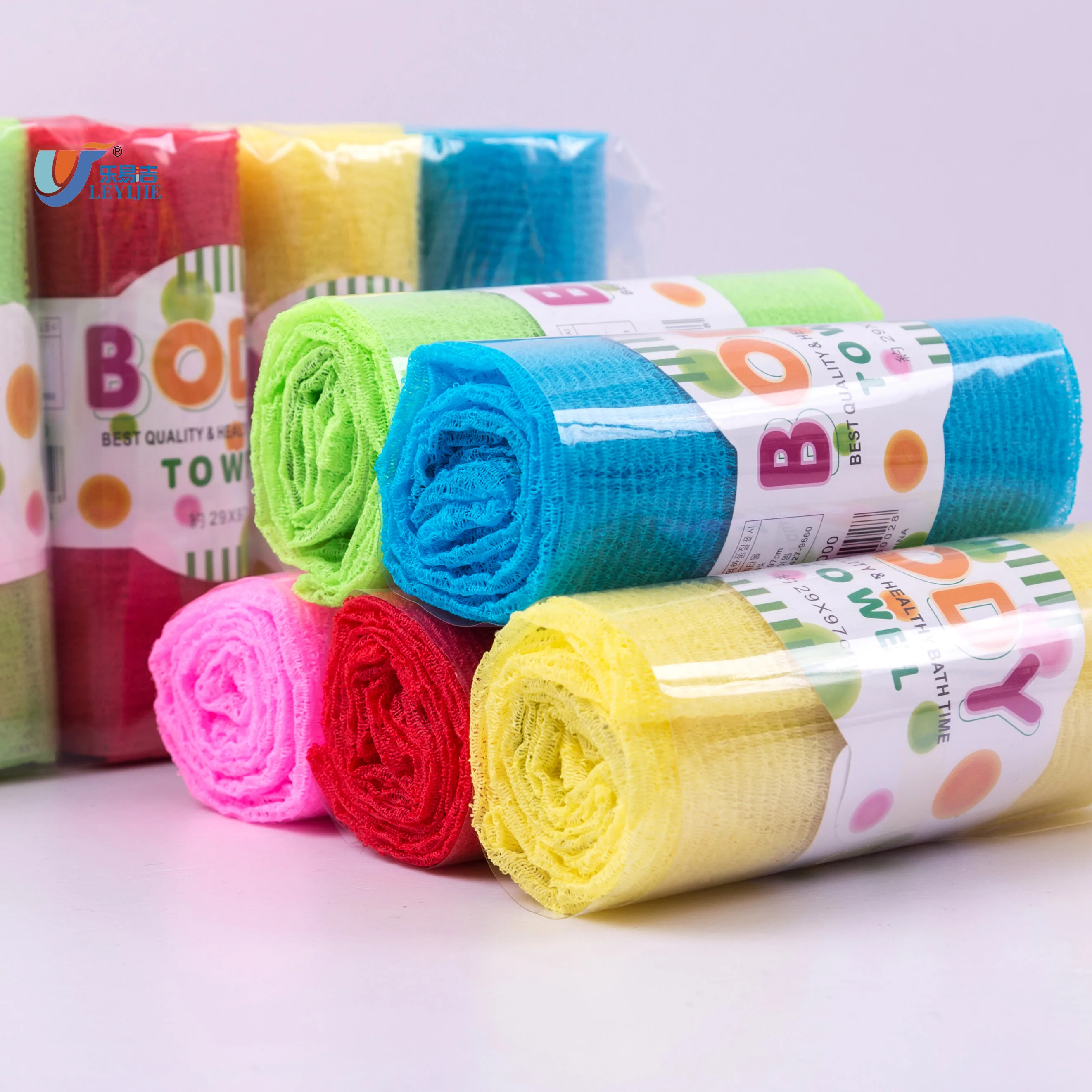 Japan Market Beauty Skin Wash Cloth Nylon Japanese Bath Exfoliating Body Wash Sauna Scrub Towels