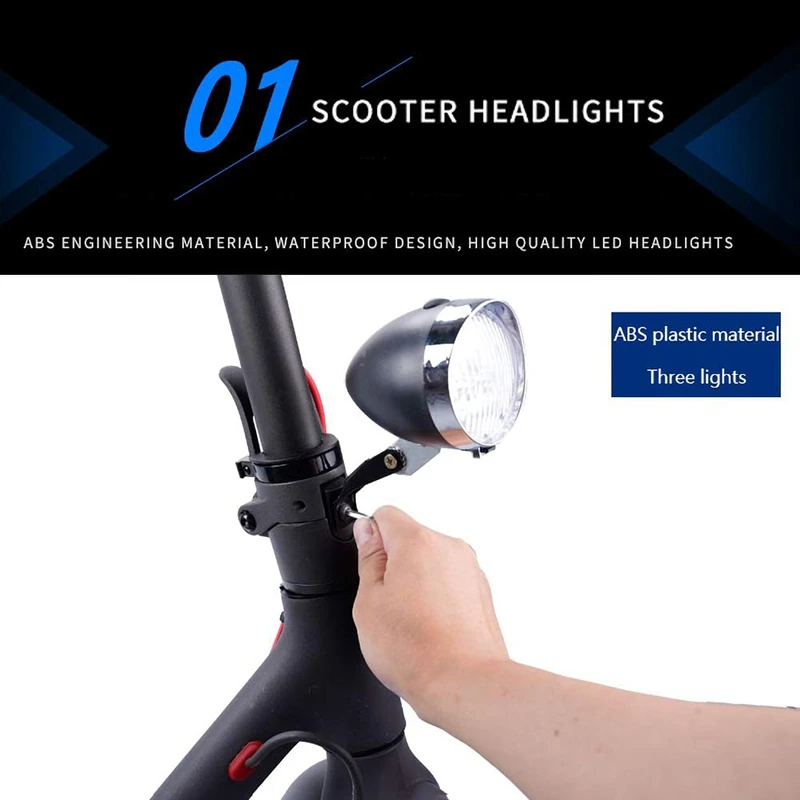 Superbsail Bicycle Light Rainproof USB Charging LED Cycling Lights Front Lamp Headlight  Electric Scooter Spare Parts For Sale factory