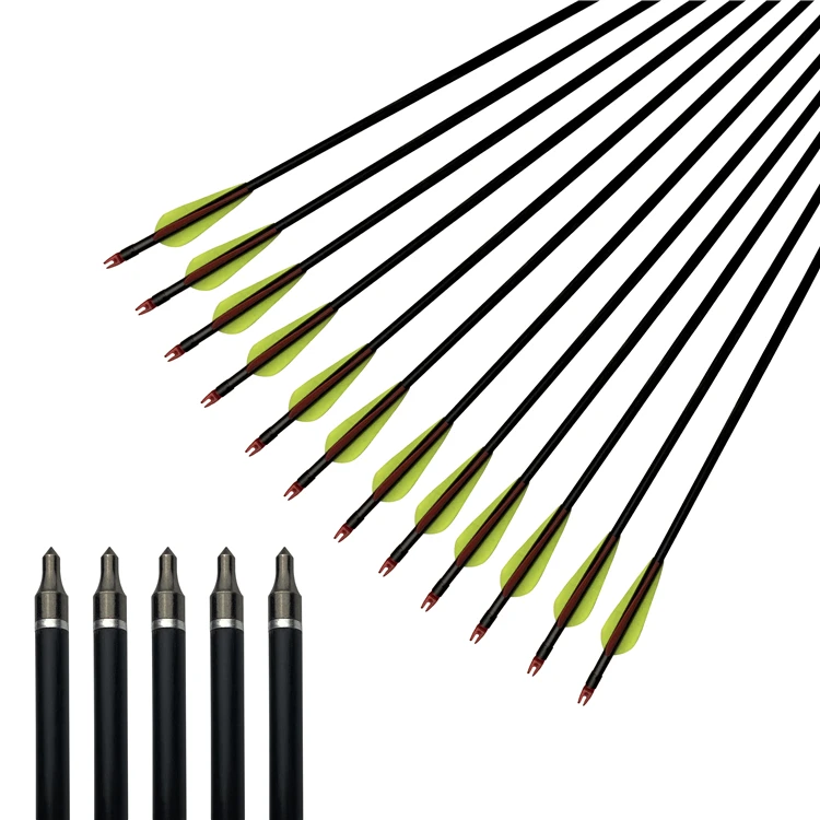 Archery Fiberglass Arrow Shafts Recurve Bow Shooting Target Arrow - Buy ...