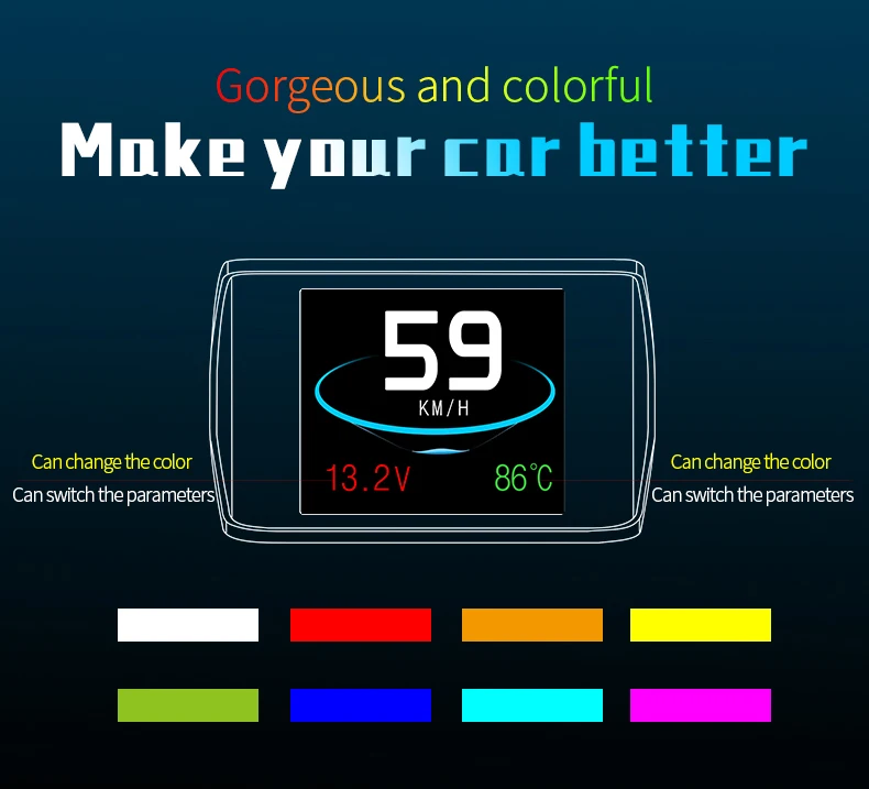 Obd smart digital meter head up display p10 инструкция на русском языке