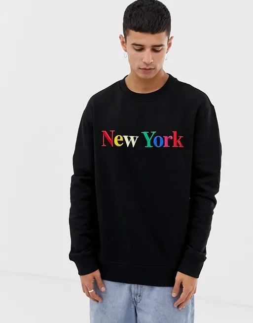 mens black oversized sweatshirt