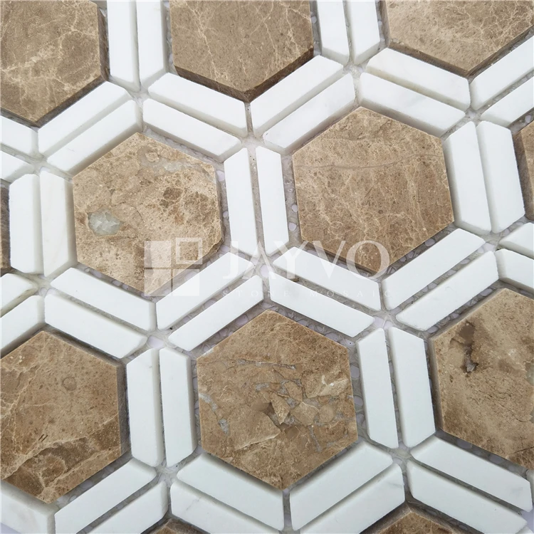 China Suppliers Home Decoration Marble Mosaic Bathroom Floor Tiles Hot Selling Irregular Mosaic Tiles
