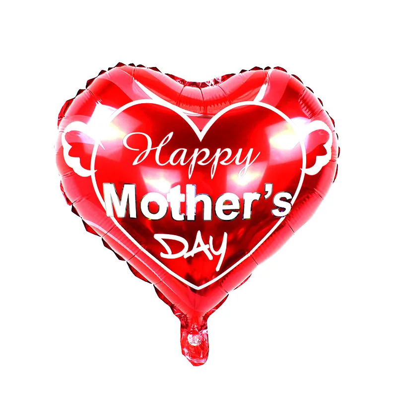 New Arrival Ballon Mothers Day Balloon Heart Shape 18inch Mothers Day