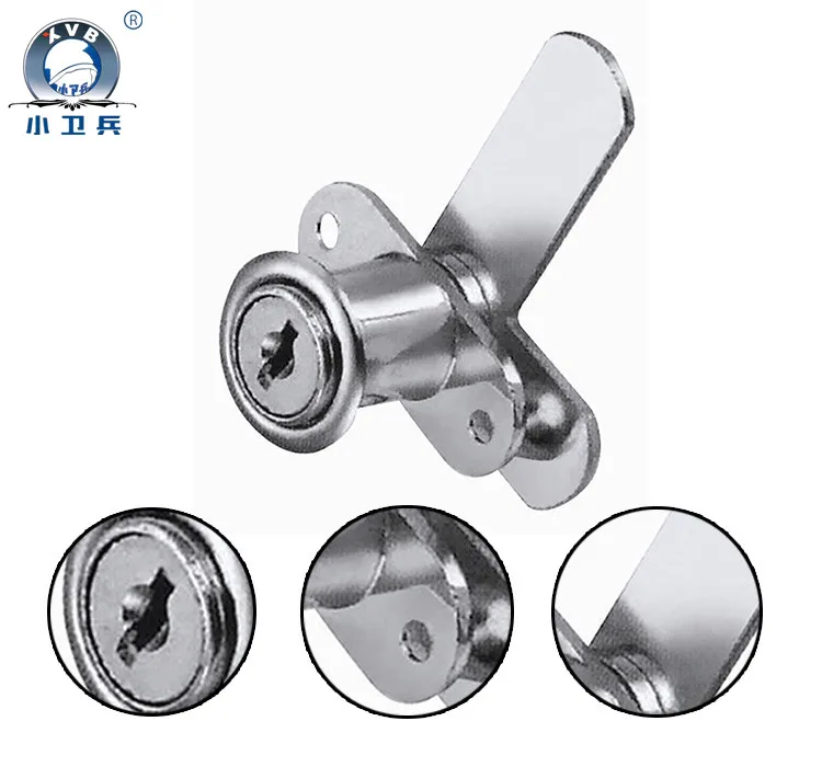 Factory Hot sale 201 Drawer lock with seven - word shape piece zinc alloy safe lock drawer