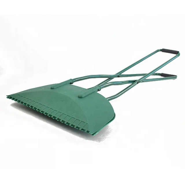 Large Modern Retractable Leaf Rack Long Handle Steel Ergonomic Garden ...