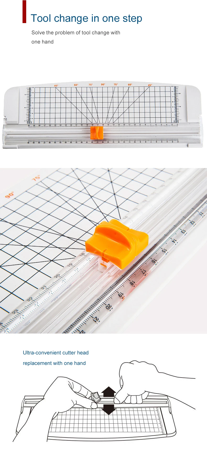 2020 new arrival multipurpose white portable mini paper cutter