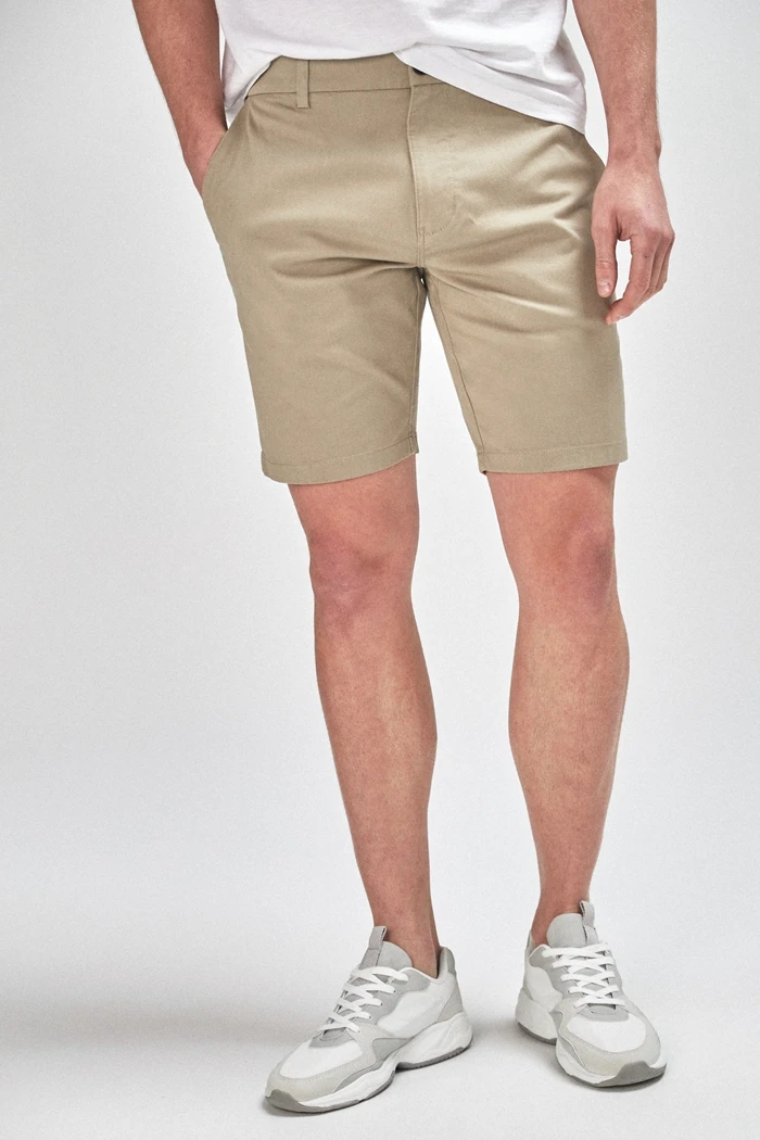 mens stretch khaki shorts