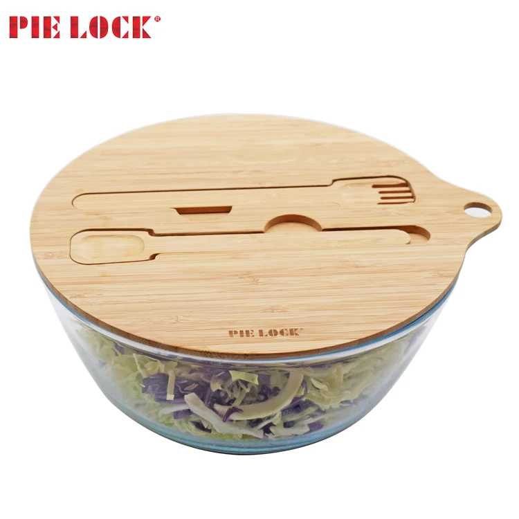 Oven Safe Promotional Gifts Glass Mixing Bowl With Bamboo Lid Buy