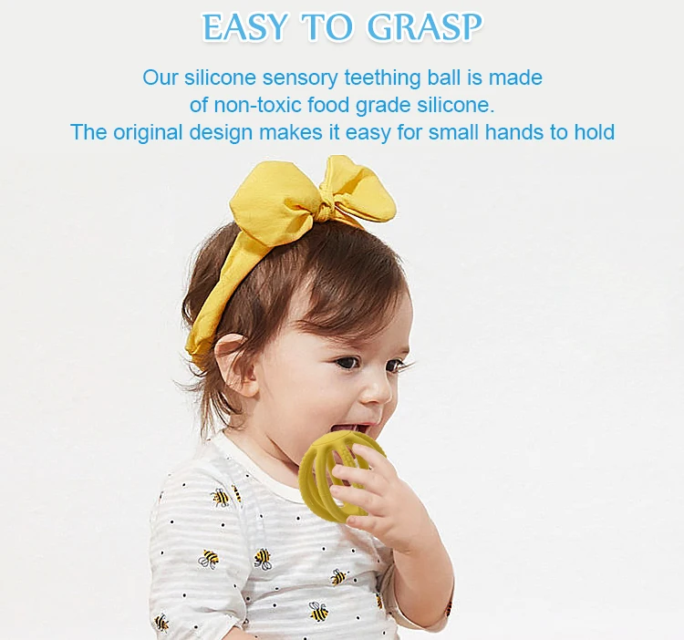 Freeze Safe Silicone Ball Plush Toy Nontoxic Ecofriendly Silicone