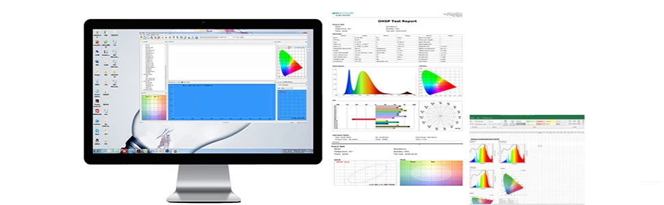 Portable Spectrometer Light Source Cct Cri Lux Measure Illuminance ...