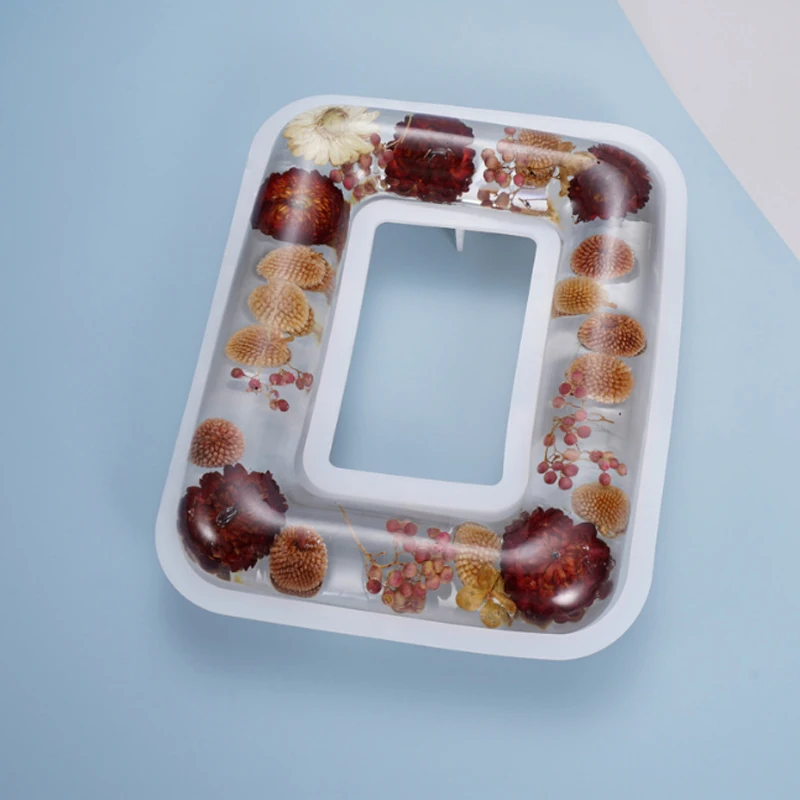 Handmade New Rectangle Photo Frame Silicone Mold for Resin Crafts ...