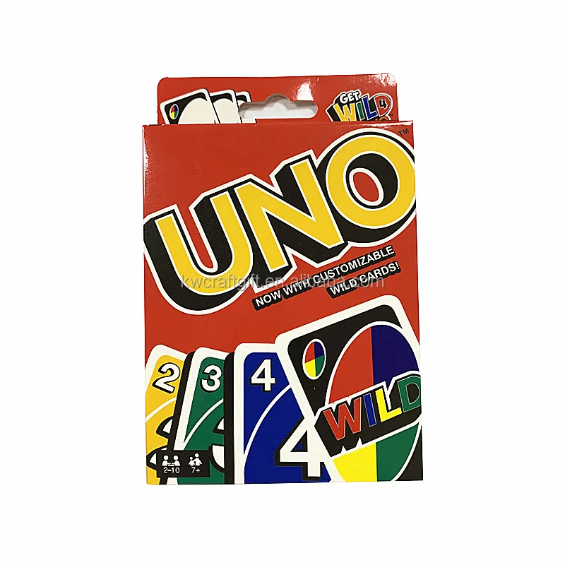 Custom Printing Poker Size Paper Uno Card Game Customizable With Wild ...