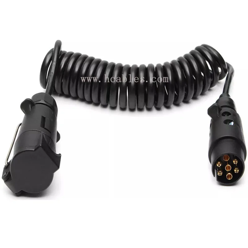200/300cm 7pin Trailer Light Board Extension Cable Lead Male To Female