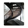 elegance and splendid design Open Modern Curved Staircase Glass and Wood Indoor staircase for the upper hand