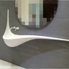 Freestanding solid surface wash hand basin