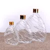 Hot sell 50ml 100ml 248ml 480ml transparent ripple fruit wine ice wine bottle vodka whiskey rum glass wine bottle