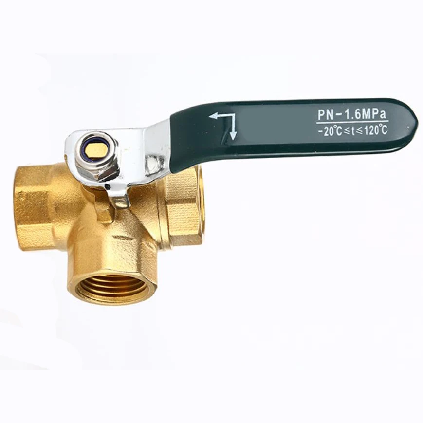3 way brass ball valve L-bore valve ball valve 1/4 '' 3/8 '' 1/2 '' 3/4 '' 1 " 