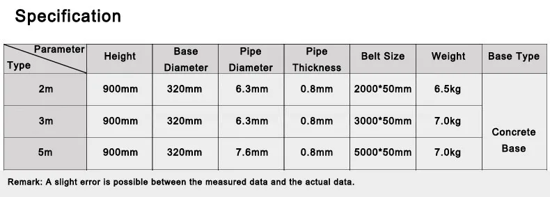 Factory Directly Metal Base Stainless Steel Isolation Belt Stanchion Pole