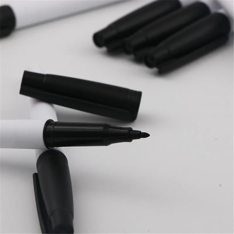 3Xportable Waterproof Ink Thin And Crude Nib Black Fine Colour Marker Pen JD 
