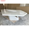 Boardroom meeting customized size glossy top artificial stone multimedia outlet executive council conference table