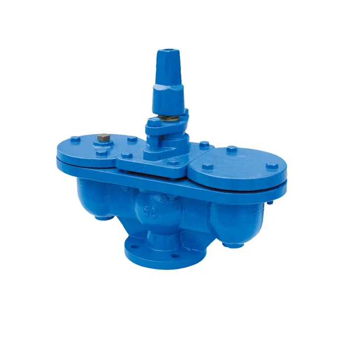 Ductile iron Double Ball Air Valve With Integrated Isolating Valve